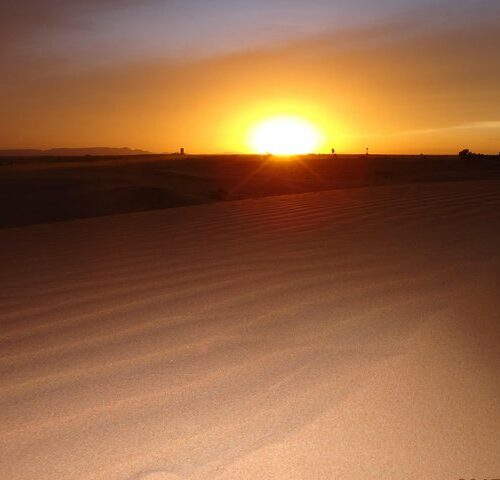 sunset from the dunes
